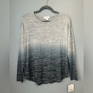 Women Liz Claiborne Unique Tie Dye Long Sleeve Sweater Size Medium